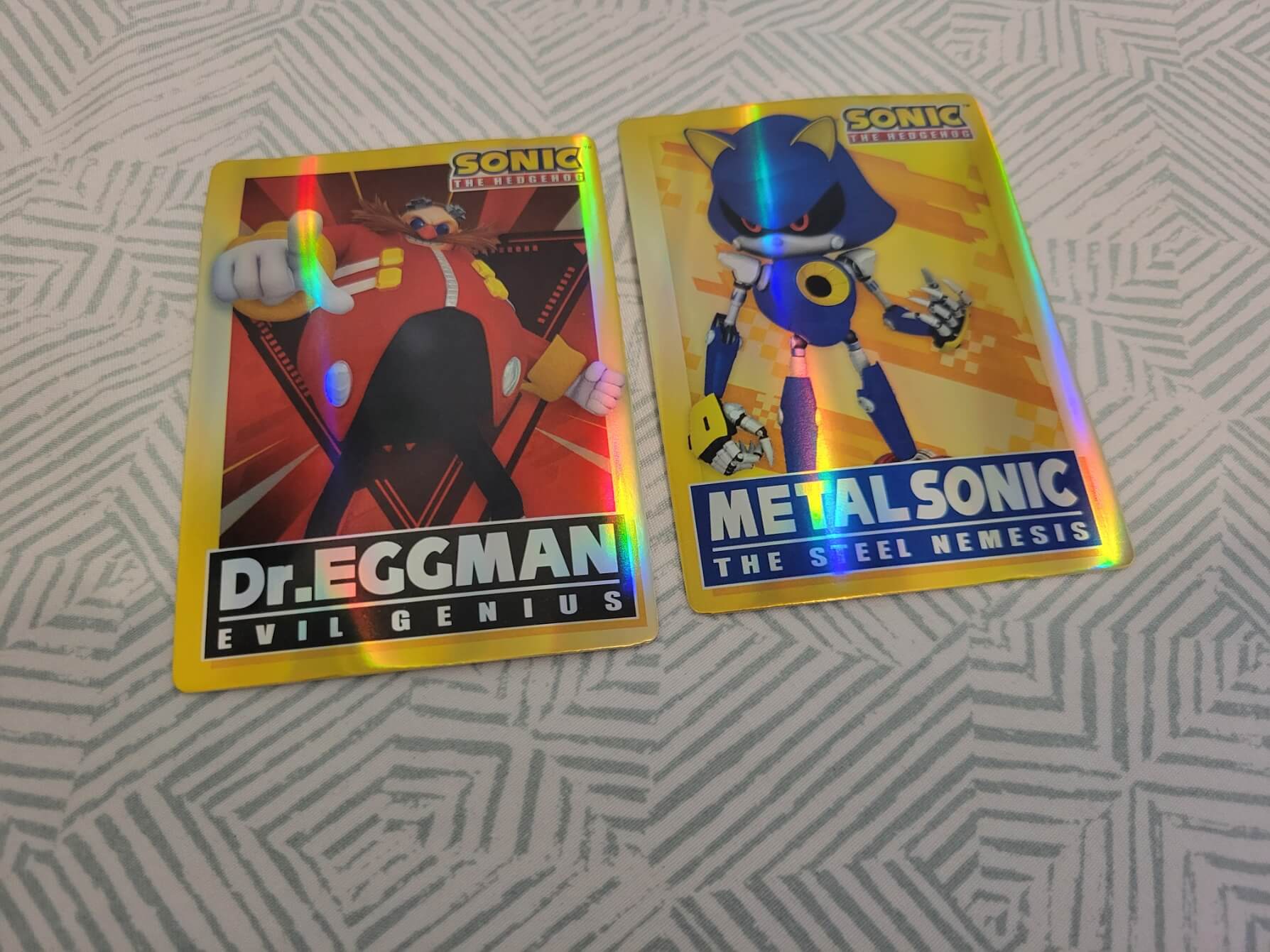 Eggman and Metal Sonic shiny cards
