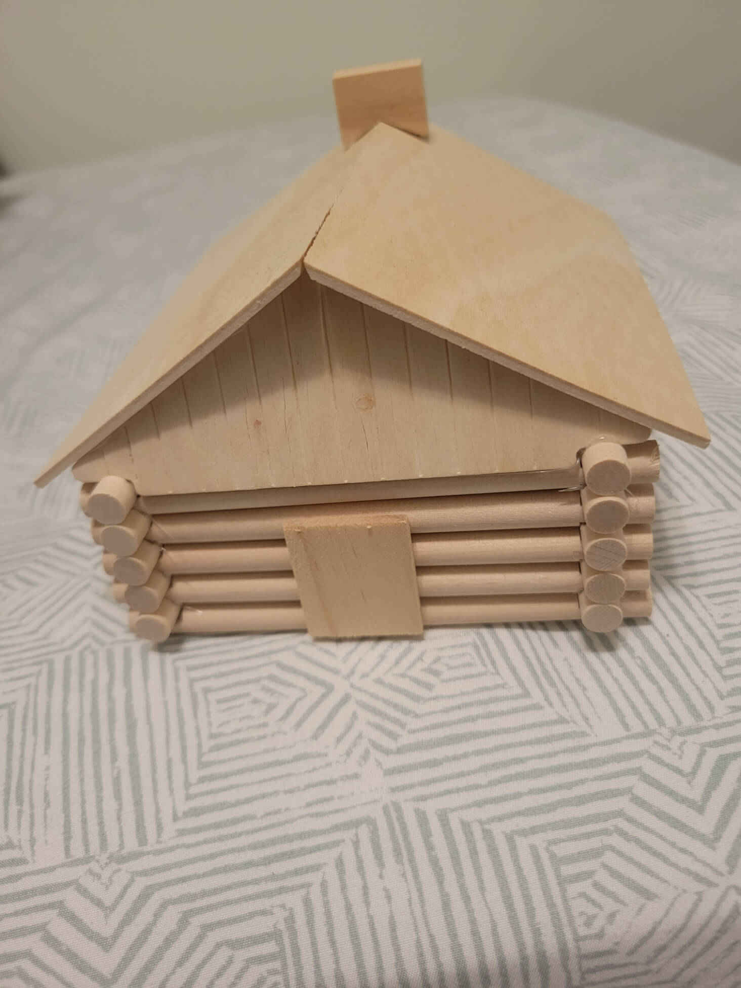 Miniature wooden house